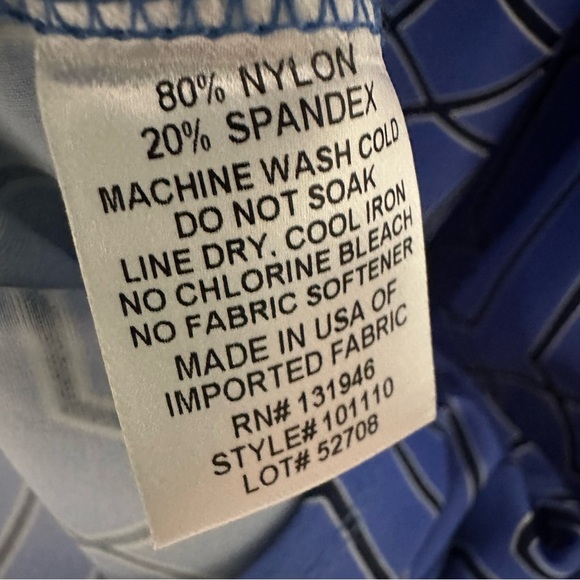 Jude Connally Shift Dress Beth Garden Gate Jude Cloth Periwinkle Size Large New - Picture 8 of 9